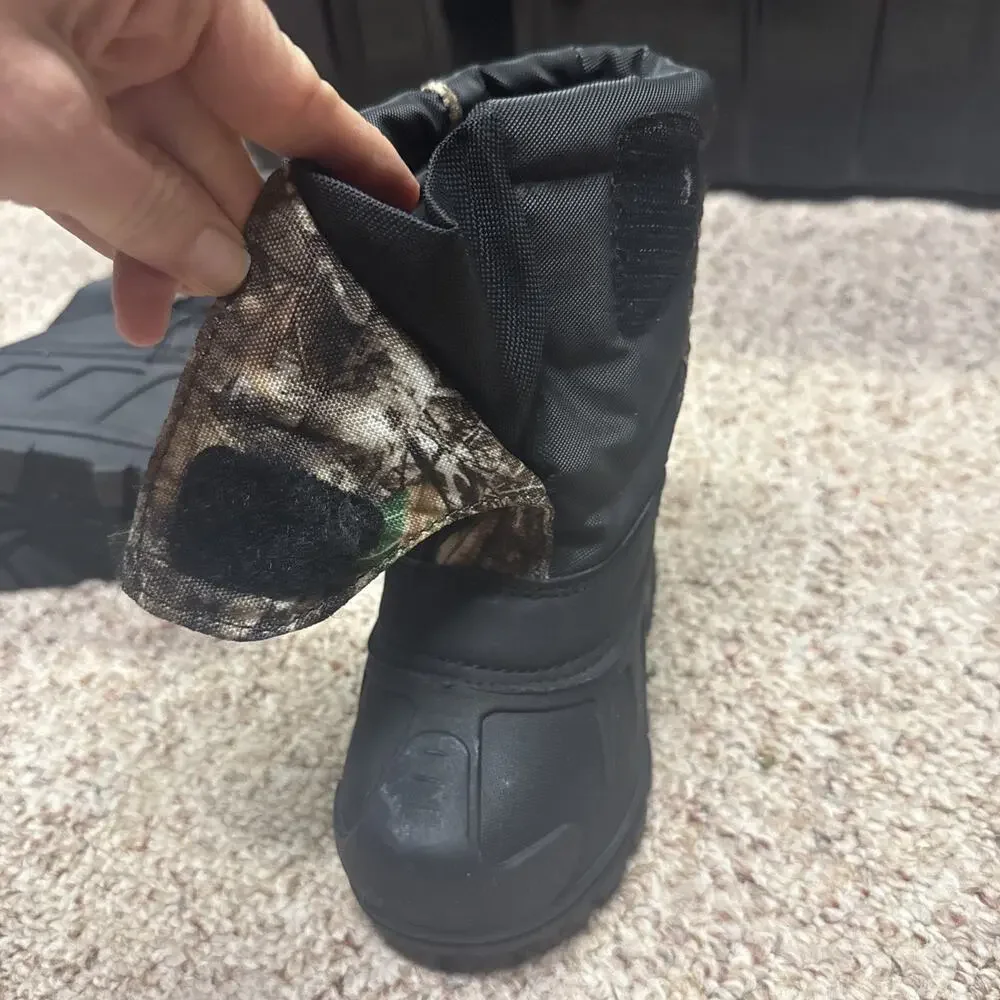 ITASCA Snow Cat Realtree Edge Snow Boots Toddler 9 Camo Winter Insulated